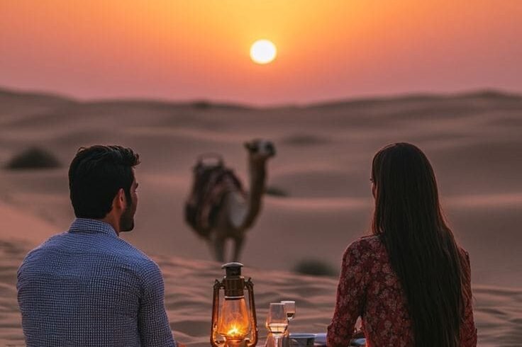 Agafay Desert Camel Ride with Sunset & Traditional Dinner Show
