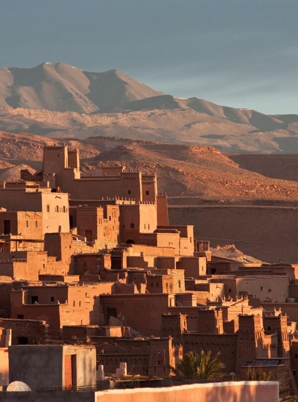 Embark on a full-day journey from Marrakech to discover Ait Ben Haddou, Morocco’s most iconic UNESCO-listed Kasbah and one of the country’s most impressive historic sites. Travel through the breathtaking landscapes of the High Atlas Mountains via the winding Tizi n'Tichka pass, offering panoramic views of valleys and Berber villages.