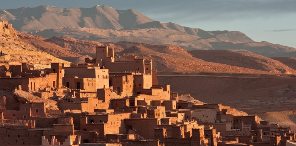 Embark on a full-day journey from Marrakech to discover Ait Ben Haddou, Morocco’s most iconic UNESCO-listed Kasbah and one of the country’s most impressive historic sites. Travel through the breathtaking landscapes of the High Atlas Mountains via the winding Tizi n'Tichka pass, offering panoramic views of valleys and Berber villages.