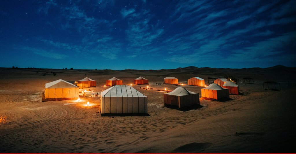 Ifrane in winter with snow covering the natural scenery