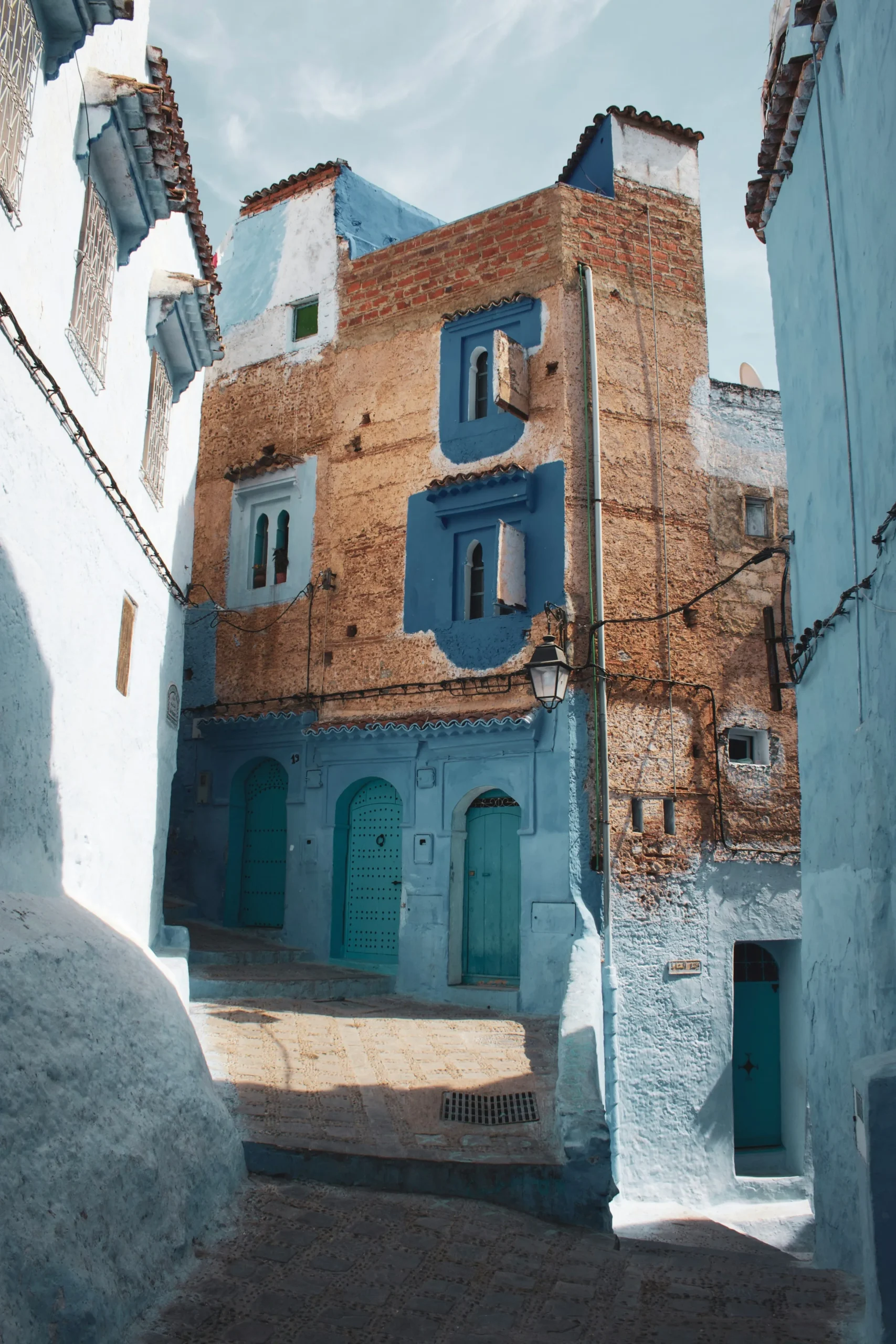 Old Blue Houses of Chefchaouen Traditional blue-painted houses and alleys in Chefchaouen’s old town